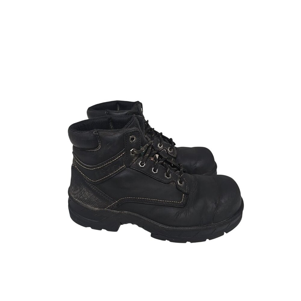 DAKOTA Men's 6'' 877 STEEL TOE STEEL PLATE Work Boots Black Size 9M - Picture 2 of 7
